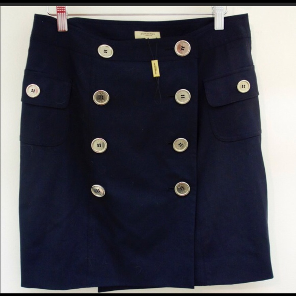 Burberry Skirt Navy Blue